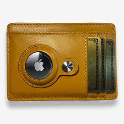 Carbon Flick™  Leather AirTag Wallet